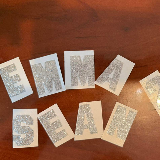 1.5" Silver Adhesive Letters
